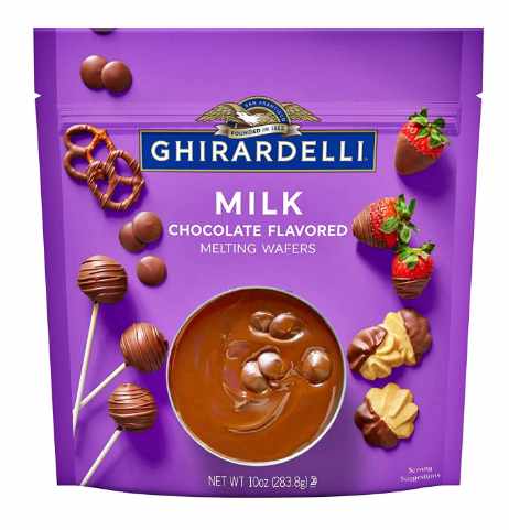 Ghirardelli Melting Chocolate Wafers Milk Chocolates for Candy Dipping and Baking