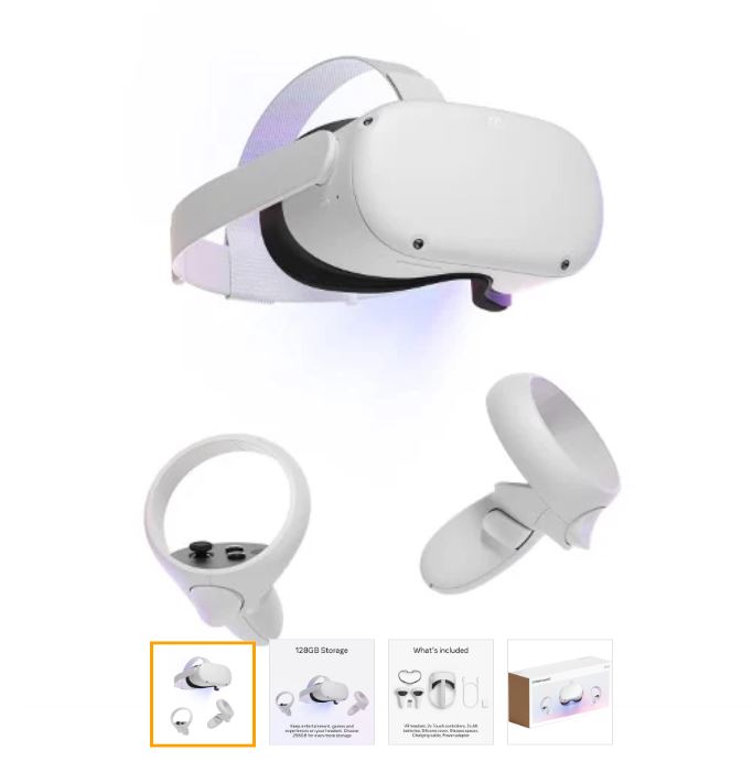 Metalan Meta Quest 2 - Advanced All-in-one Virtual Reality Headset - 128GB